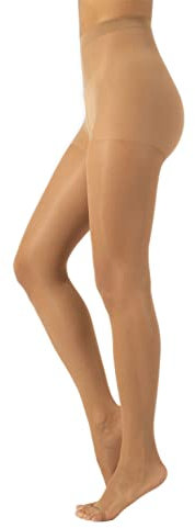 CALZITALY Collant pointes ouvertes avec effet rafraîchissant, 10 DEN |Naturel, Noir| S, M, L, XL, XXL, 3XL, 4XL| Fabriqué en Italie (Naturel, L)