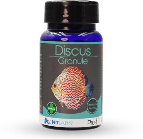 NT Labs Pro-f Discus Granule, High Protein Discus Feed, Aquarium Fish Food, Sinking Granule, Nutritious Fish Feed, 35g