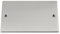 Electrical Blanking Plate Double 2 Gang - Satin Brushed Chrome - Square