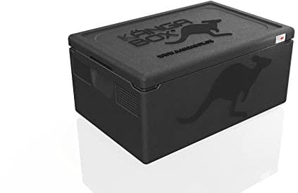 KÄNGABOX® Expert GN 1/1 – Thermobox für Gastronomie & Catering 39 Liter – Perfekt für GN-Behälter 53 x 32,5 cm – Ultraleicht, stapelbar, stoßfest – Spülmaschinenfest & HACCP-konform – schwarz
