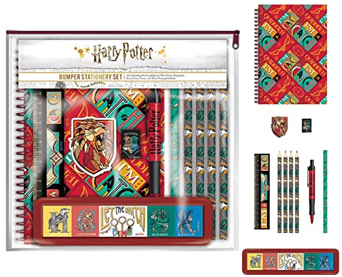 Harry Potter Schreibwaren-Set, Quidditch-Design, offizielles Lizenzprodukt, 11-teilig