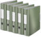 Leitz Qualitäts-Ordner 180° Active Style, 5er Pack, A4, Seladon Grün, Abgerundeter Rücken mit 8,2 cm Rückenbreite, Gummibandverschluss, Leichtes Polyfoam, 11080053