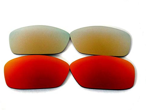 Galaxie Verres De Rechange Pour Oakley Fuel Cell rouge et or polarisé,GRATUIT S&H - Transparent, regular