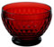 Villeroy & Boch Boston Coloured Tazón para postres, 430 mililitros, Cristal, Rojo