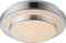 Globo 12 Watt LED Decken Lampe Schlafzimmer Leuchte rund 1-flammig Chrom opal 41738-12