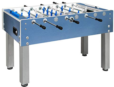 Garlando Outdoor Tischfußball G-500 (blau, Teleskopstangen (SA)