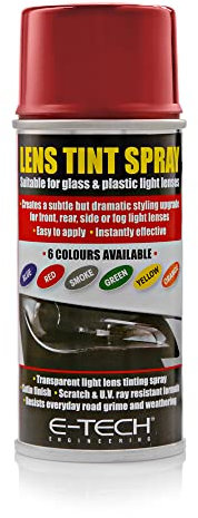 E-TECH Lens Tinting Spray Light Tint Red spray car lamps tail side