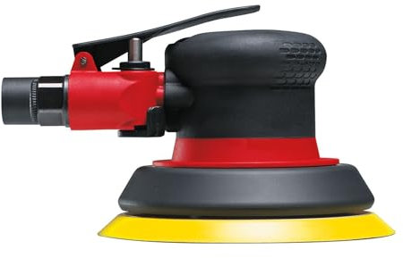 Chicago Pneumatic CP3510 - Air Random Orbital Sander Tool, Home Improvement, Woodworking Tools, Polisher, Rust Removal, Heavy Duty, Non-Vacuum, Hook & Loop, 5 Inch (125 mm), 0.28 HP / 210 W - 12000 RPM