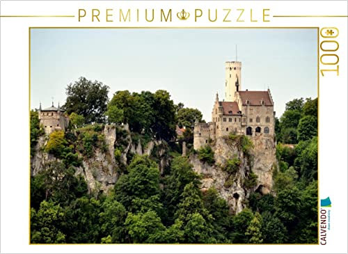 CALVENDO Puzzle Schloss Lichtenstein 1000 Teile Puzzle quer | 1000 Teile Lege-Größe 64 x 48 cm Foto-Puzzle für glückliche Stunden
