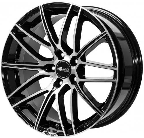 Brock B34 schwarz front-poliert 8,5x19 ET38 5.00x105.00 Hub Hole 56.60 mm - Alu felgen