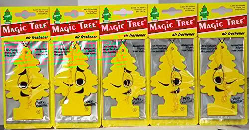 MAGIC TREE VERY VANILLA PACK OF 5 AIR FRESHENER