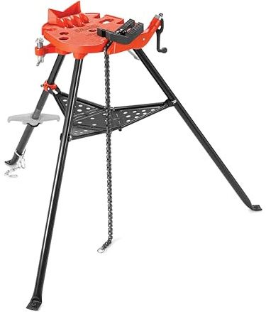 RIDGID 36278 Modell 460-12 Transportabler TRISTAND mit Kettenschraubstock, Dreifuß-Arbeitsgerät 1/8 bis 12 (6 bis 300 mm)