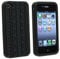 SKS Distribution® Schwarz REIFENPROFIL Reifen für Apple iPhone 4/4 S Silikonhülle Shell Beschützer Handy Smartphone Zubehör