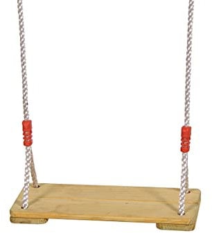 SOULET- Balançoire Bois Réglable – Portique d’une Hauteur Min de 3m à 3,50m – Assise en Bois – De 3 à 12 Ans – Anneaux Sécurité Renforcés - Certifié aux Normes de Sécurité – Poids Max 50 Kg – Soulet