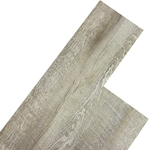 STILISTA Vinyl Laminat Dielen, 15 Dekors Wählbar, 5,07 oder 20 m², Rutschfest, Wasserfest, Schwer Entflammbar - 5,07 m² Eiche Rustikal