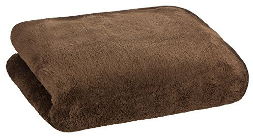 Floringo Luxus Well-Soft Wellness Decke 95° waschbar 150x200 Kuscheldecke extraweich erdbraun