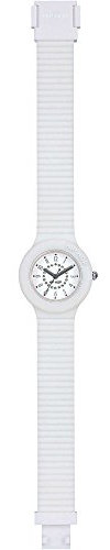 HIP HOP Orologio DONNA NUMBERS COLLECTION quadrante MONO-COLORE BIANCO movimento SOLO TEMPO - 3H QUARZO e CINTURINO SILICONE BIANCO HWU0637