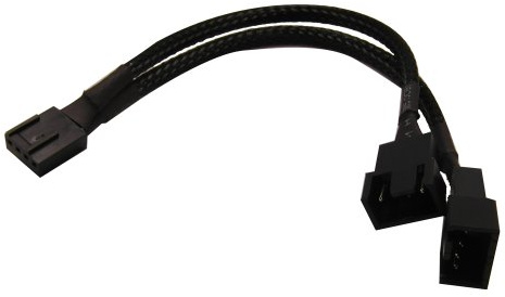 Evercool EC-DF013 PWM Fan Splitter for 2 PWM Case Fans (AK-CBFA04-15)