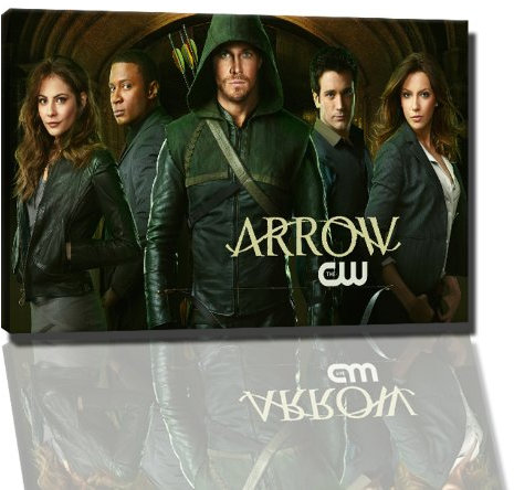 arrow Bild auf Leinwand -- 60x40 cm fertig gerahmte Kunstdruckbilder als Wandbild - Billiger als Ölbild oder Gemälde - KEIN Poster oder Plakat