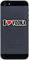 INDIGOS UG Telefon Aufkleber I Love Vodka 50 mm - Telefonaufkleber - Handyaufkleber - Handyskin - Sticker fürs Handy - Smartphone Rückseite