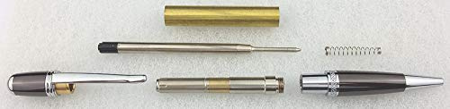 Chestnut Products CHARNWOOD Penturning PENSCGM Sienna Twist Pen - Chrome & Gun Metal Kit