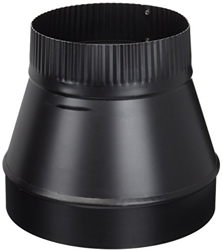 Imperial Manufacturing Pipe Reducer 6 Dia. To 8 Dia. Black 24 Ga Small End Crimped