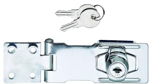 Alberts 348458 Sicherheits-Überfalle | abschließbar | chromatiert | Länge Überfalle 100 mm | Breite 41,5 mm