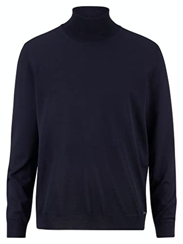 OLYMP Herren Rollkragenpullover Casual.Strick,Single Jersey,Regular fit,Marine 18,XXL