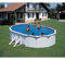 Unbekannt FEELING Pool-Set 500x300x120 cm weißer Stahlmatel mit viel Zubehör für eine tolle Pool-Saison