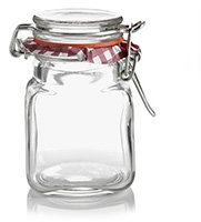 Set of 6 Kilner 70ml Clip Top Airtight Spice Herb Glass Storage Jar