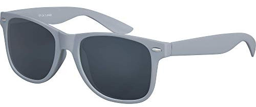 Balinco Sonnenbrille UV400 CAT 3 CE Rubber - mit Federscharnier für Damen & Herren (grau - smoke)