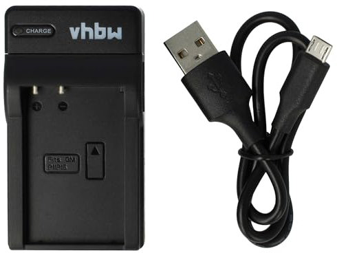 vhbw Chargeur USB de Batterie Compatible avec Garmin Montana 600, 600T, 600t Camo, 650, 650T Batterie Appareil Photo Digital, DSLR, Action cam