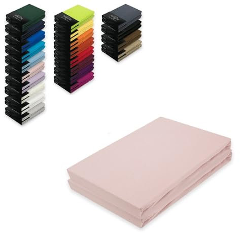 EXKLUSIV HEIMTEXTIL Jersey Spannbettlaken Doppelpack 60 x 120-70 x 140 cm Rosa