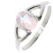Artipol Ring mit echter Rosenquarz europeische Produktion franz.Stil - Schmuck silbern-rhodiniert - Ref 26-18 - größe 63 (20.1)