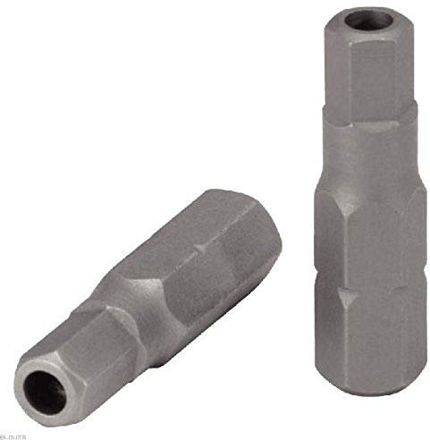 KS Tools 911.2944 - Boîte de 5 Embouts de Vissage 6 pans percé, L.25 mm - 1/4'' - 4 mm - En Acier Spécial