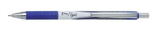 Zebra Z-Grip Flight Ball Pen Medium Blue Ref 01374 - Pack 12
