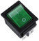 Interruttore AC - SODIAL(R) Luce verde 4 Pin DPST ON/OFF Interruttore a bilanciere 16A/250V 15A/125V AC