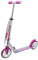 SULOV Retro Trottinette Freestyle Pliable en Aluminium, Folding Alu Scooter Retro, Blanc/Rose, 200 mm