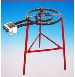 Paella Grillset Tarifa mit 2-flammigem, 40cm Gasbrenner (13,5 KW), 46cm Pfanne, verstärkte Füsse, incl. Schlauch und Druckminderer