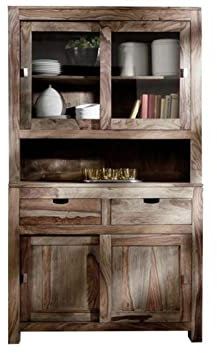 Palisander Holz massiv Buffet Sheesham Massivmöbel Nature Grey #64