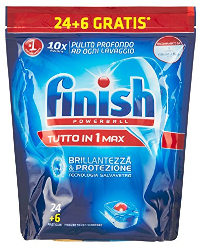 Finish All-in-One Max Regular Singly Pack 24+6 Tabs