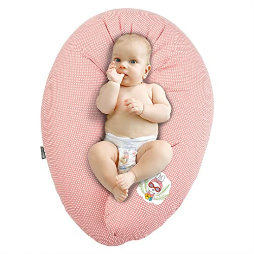 sei Design Stillkissen 170×30 cm – ergonomisch geprüftes Unterstützungskissen für Erwachsene – leise Faserbällchenfüllung – Premium-Baumwollbezug mit XXL-Reißverschluss – waschbar & formstabil