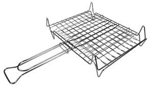 Grille bombée avec pieds.