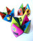 90s Party Table Decorations, Pack of Ten 90s Paper Click Clacks, Ready to Make, 5 of each 2 Designs