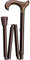 Gastrock Gehstock Faltstock mit Derby-Softgriff ergonomisch höhenverstellbar, Bronze