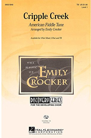 Hal Leonard Cripple Creek 3-Part Mixed arranged by Emily Crocker