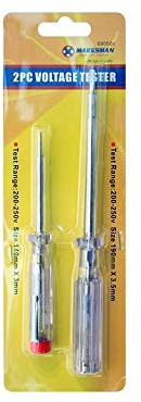 2 PC PIECE MAINS VOLTAGE TEST TESTER