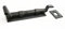 Castelion® 6 Hand Forged Black Wrought Iron Fishtail Cranked Door Bolt