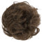 CAISHA 100% ECHTHAAR Haargummi Haarteil Haarverdichtung Zopf Haarband Haarschmuck Braun H312d