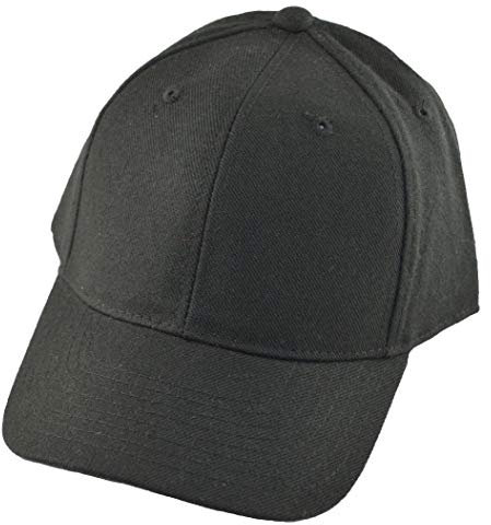 Decky Fitted Baseball Cap (Black)